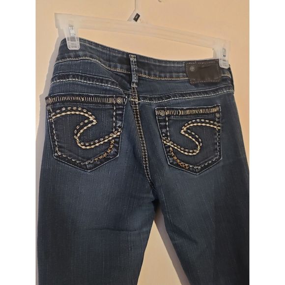 Women's Silver Jeans Co., Aiko Bootcut, W27/L31, Dark Blue - Picture 5 of 9